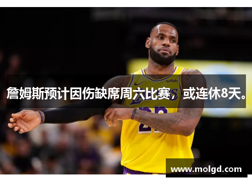 詹姆斯预计因伤缺席周六比赛，或连休8天。